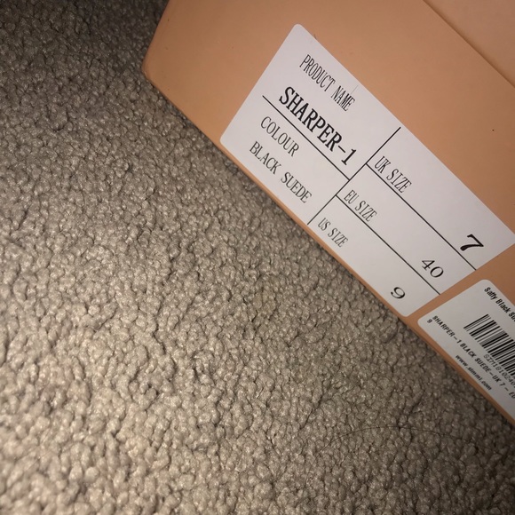 Thigh high black suede heel boots😍NEVER WORN! - Picture 4 of 6